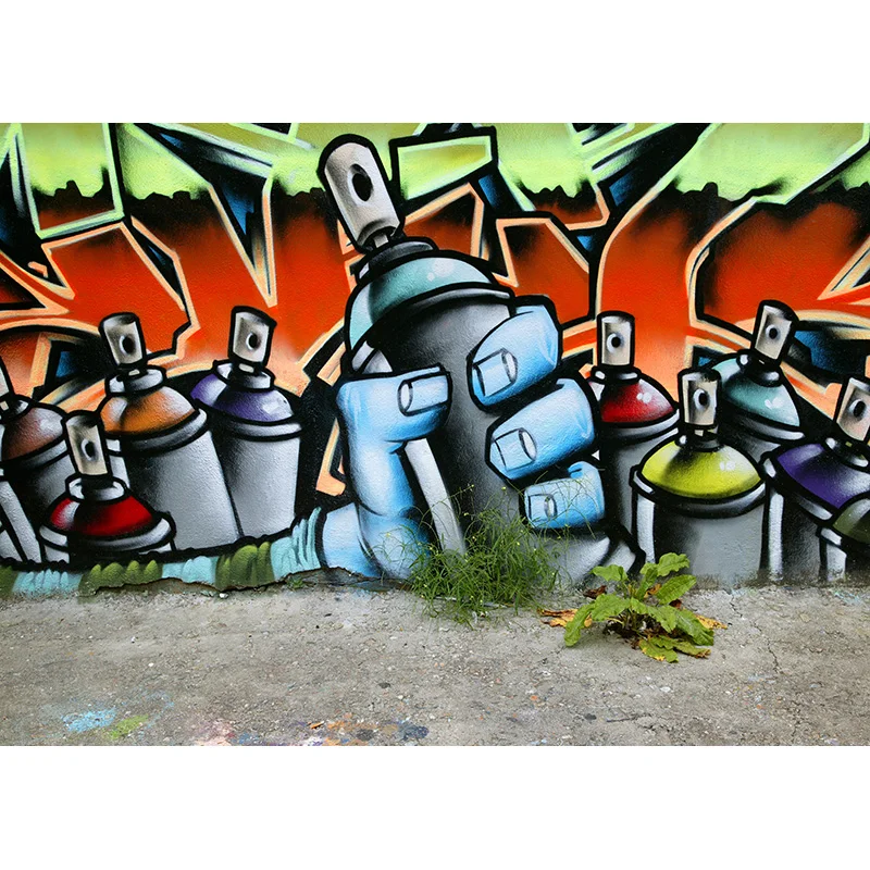 Vinyl Custom Graffiti Brick Wall Theme Photography Backdrops Baby Portrait Photo Background Studio Prop 21810TUY-02