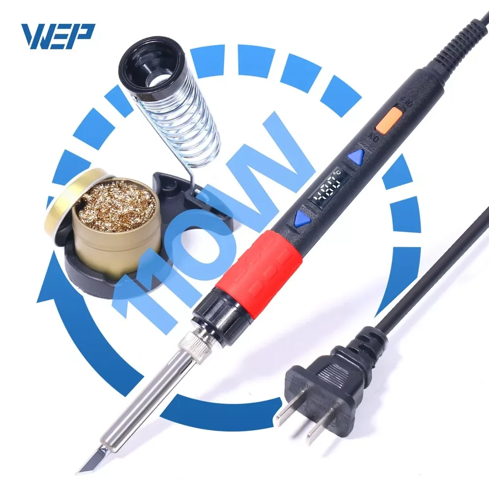 

WEP 928D-III Soldering Iron Kit Fast Heating 110W Solder Pen Precision Digital Welding Tool For Stained Glass, Local Delivery US