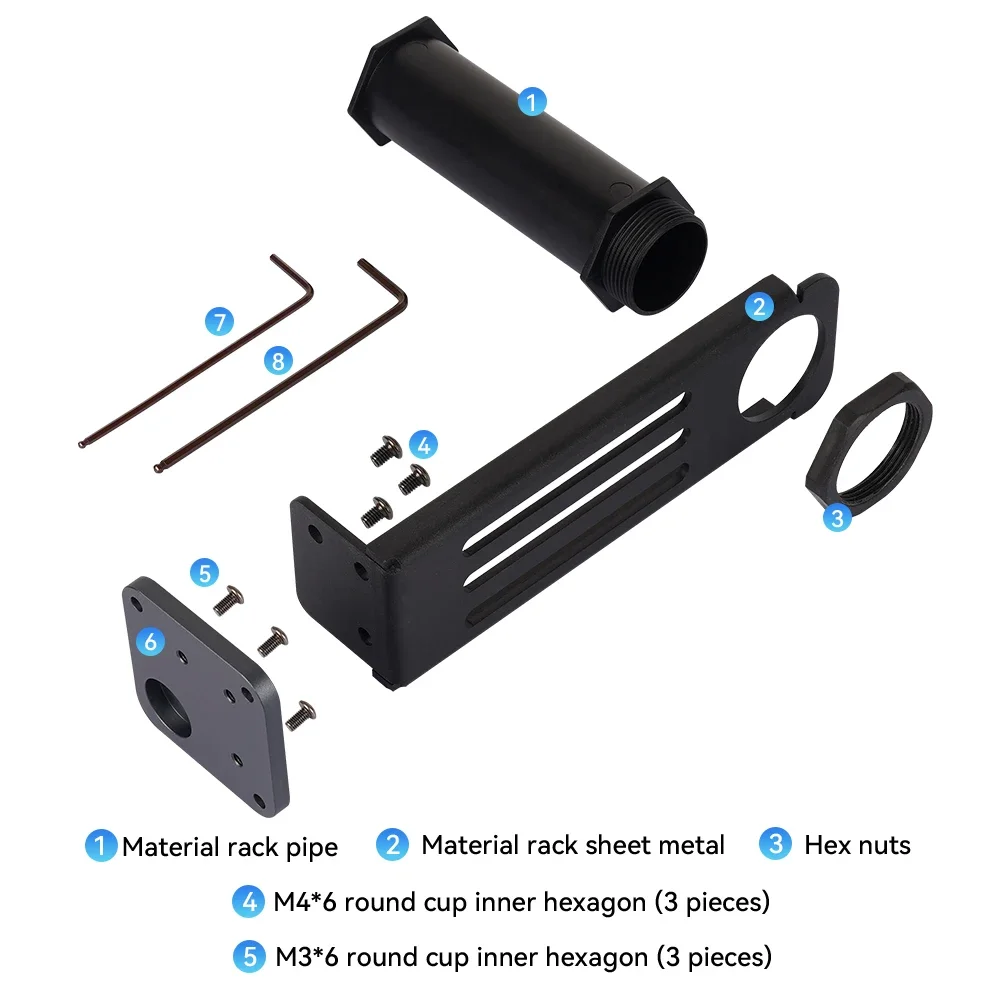 

Для Bambu Lab A1 мини-стойка для катушки, обновленный держатель для нити «сделай сам», подшипник, вращающийся кронштейн для Bambulab A1-mini