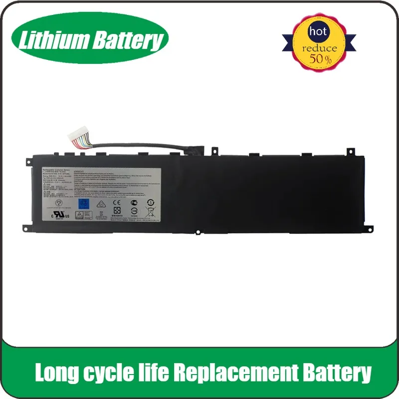 

New Replacement Battery BTY-M6L 5300mAh for MSI GS65 GS75 Stealth Thin P65 P75 8RF PS63 Creator 8RC 8SC 9SC 9SE MS-16Q2 MS-16Q3