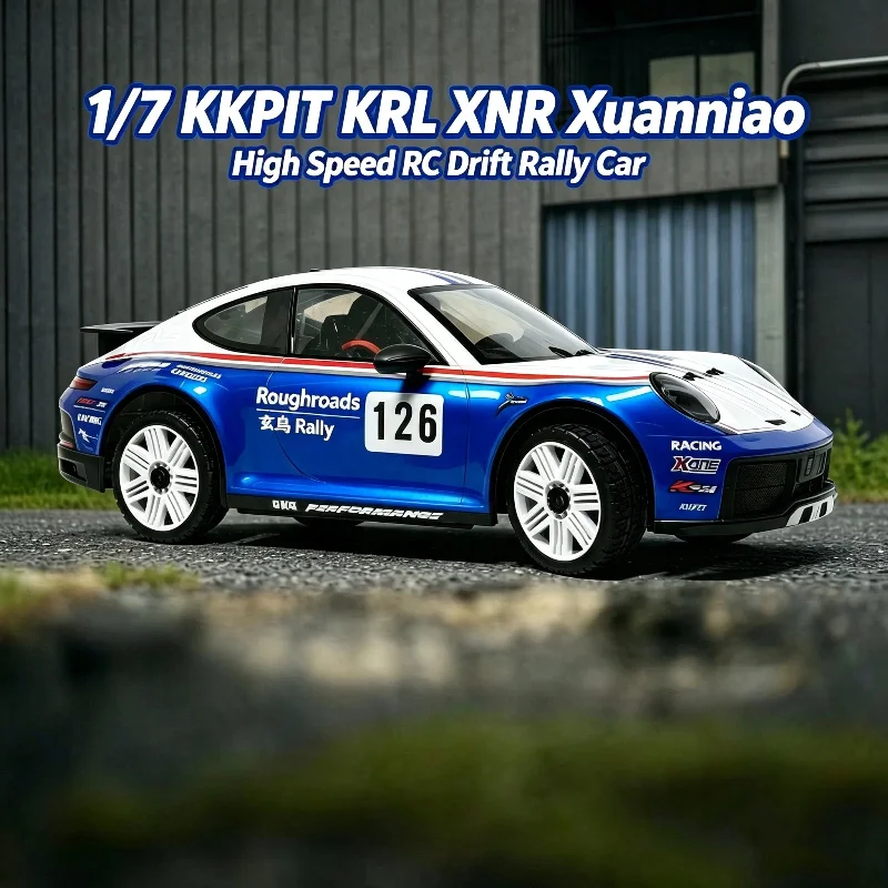 Hot 1/7 KKPIT KRL XNR Xuanniao 6S High-Speed Remote Control Drift Rally Off‑Road Vehicle KIT/ARR Frame 4WD Electric RC Model Toy