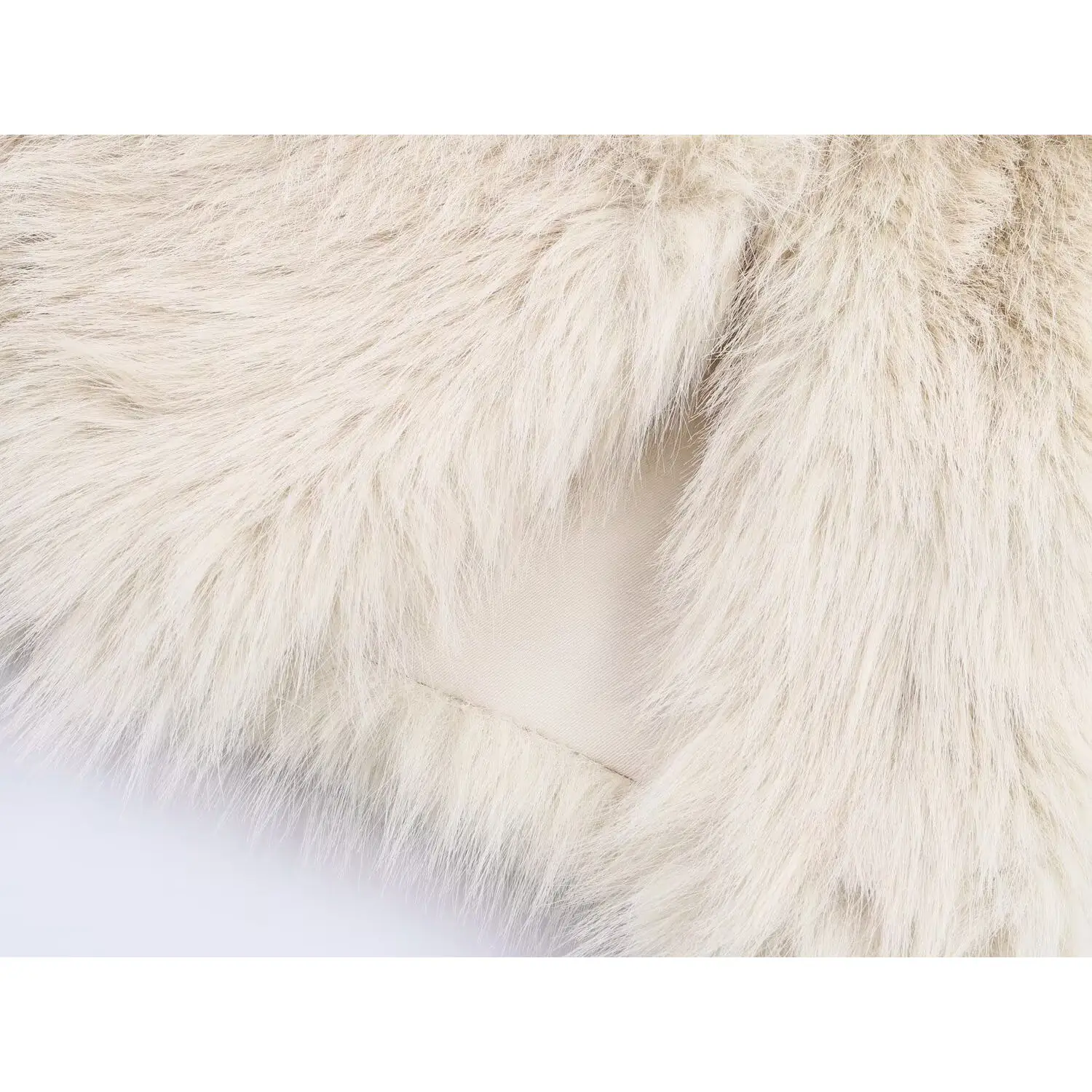 Faionable Versatile Gilet effetto pelliccia artificiale JNLEAOG Abbigliamento donna Street Sle ort Lunghezza Poliestere Abbigliamento casual