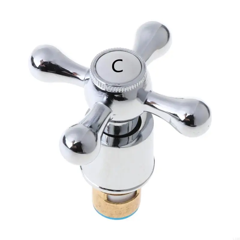 L4MB Faucet Kamar Mandi Untuk Pegangan Silang Faucet Trim Untuk Katup Bath Wastafel Faucet Handle Untuk Faucet Dapur, Lavatory,
