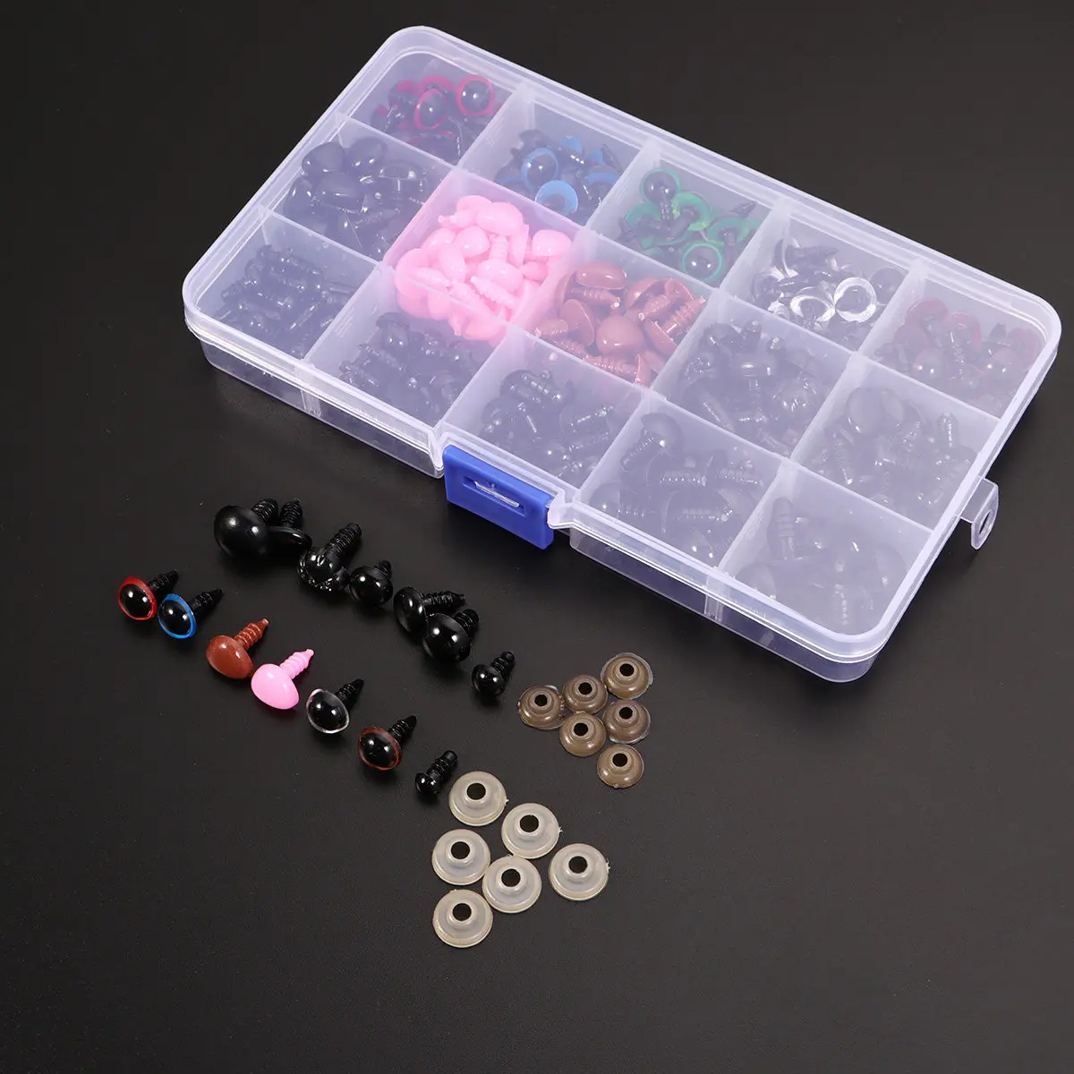 560Pcs Safety Nose Eyes Set Plastic Nose Set for Handmade DIY Sewing Crafts Accessories for Gifts Plastic Safety Eyes
