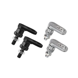 Chrome Turn Signal Relocation Brackets For Harley Sportster Dyna Fatboy Beakout 883 1200