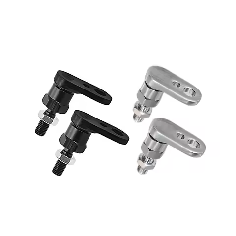 Chrome Turn Signal Relocation Brackets For Harley Sportster Dyna Fatboy Beakout 883 1200