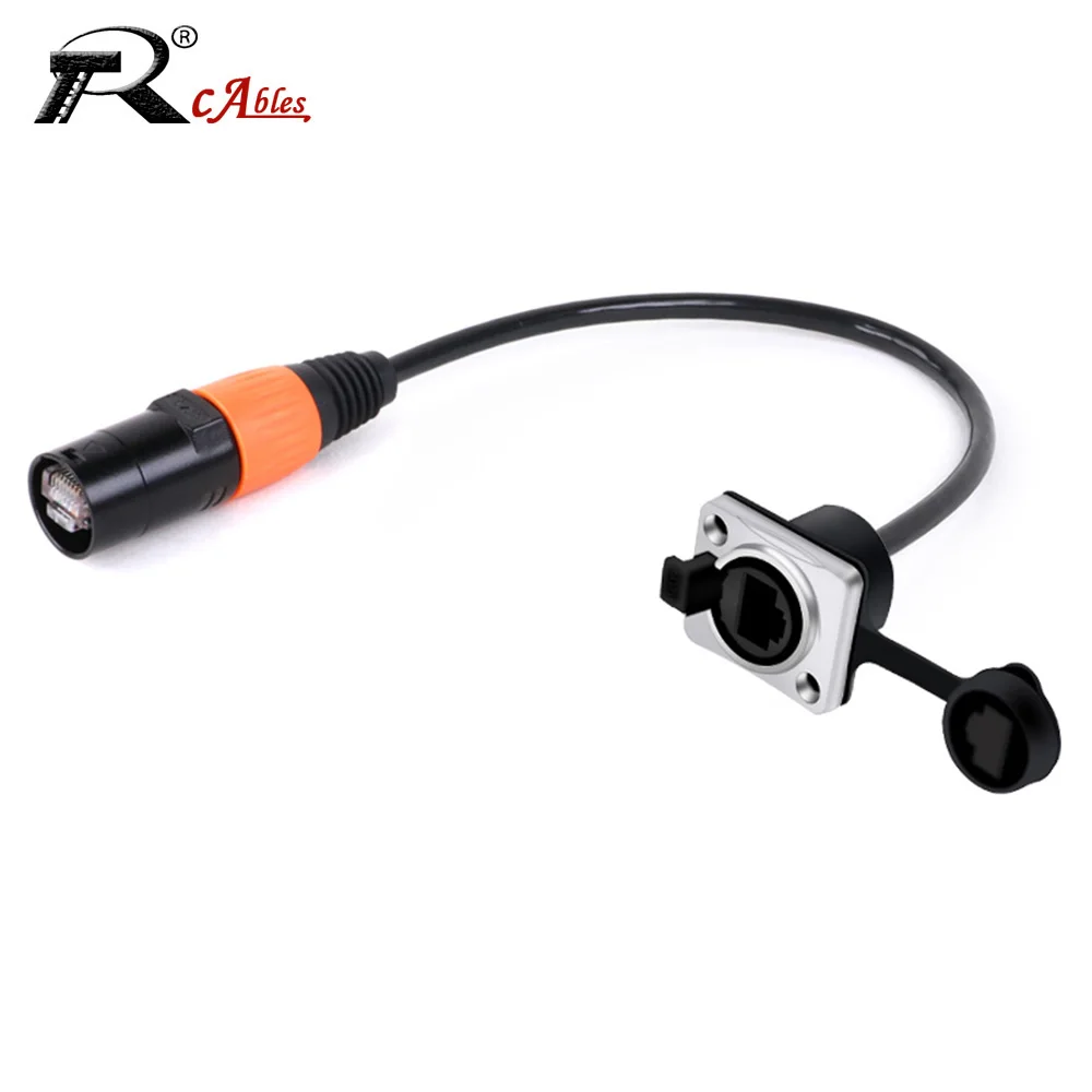 

RJ45 Ethernet Cable,STP Waterproof RJ45 CAT5 Female Socket to RJ45 Male Plug with Shield Indoor&Outdoor Network Extension Cable