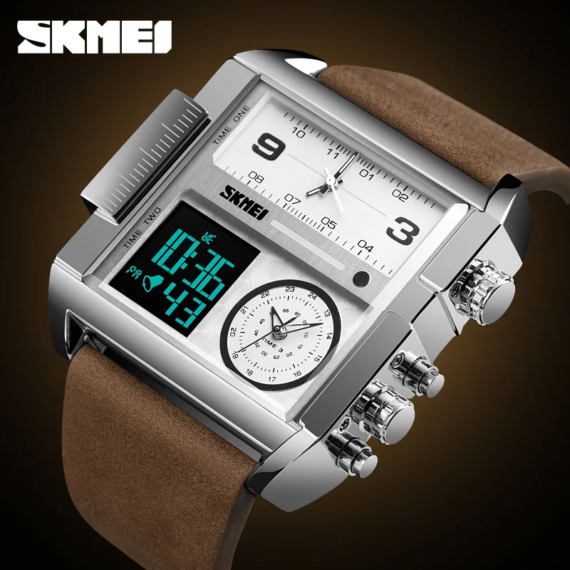 SKMEI Sports Watch Men Top Luxury Brand Waterproof Wristwatch Men Quartz Analog Digital Watches Relogio Masculino 1584