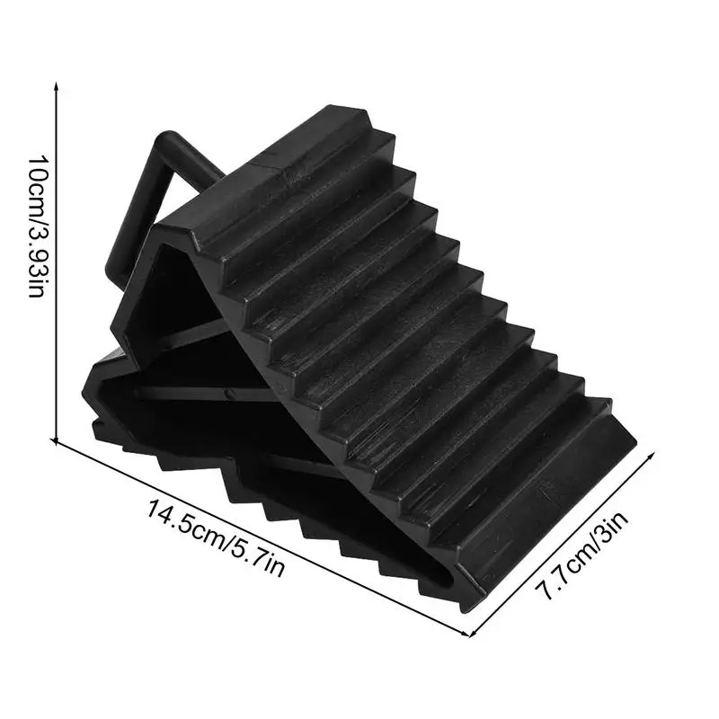 Chocks de neumáticos de alta resistencia, bloques de rueda antideslizantes, tope antideslizante para ruedas de coche con asas, tapones de rueda antideslizantes