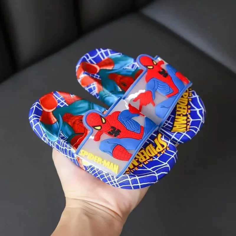 New Summer Slippers Baby Boys Cartoon Sofia Spiderman Captain America Kids Girls Children Flip Flops Indoor Toddler Beach Shoes