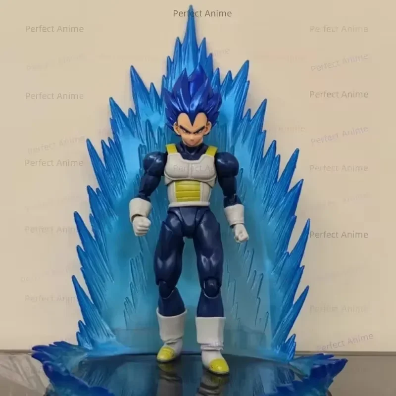 Demoniacal Fit Dragon Ball Shf 슈퍼 다크 블루 베지타 블루 헤어, 6 인치 이동식 피규어, 슈퍼 블루 쉘 준비 주식