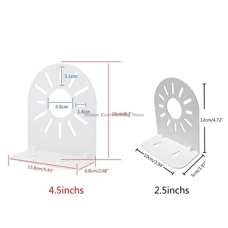 Plaque caméra en dôme support support support CCTV Base caméra sécurité verticale