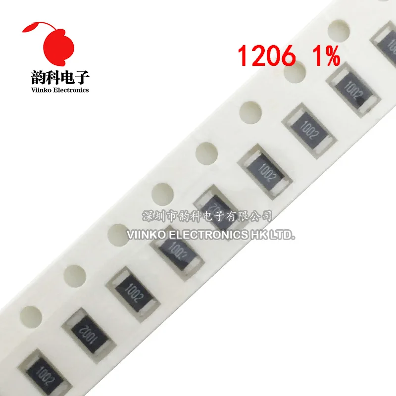 1% SMD резистор 0R ~ 10M 1/4W 0 1206 1 10 0