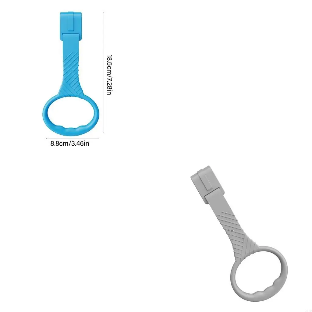 1 قطعة سرير الجانب سحب ما يصل الدائرة طفل المشي مساعد مريح لسهولة التعامل مع الطفل تعلم المشي حلقات سحب اليد