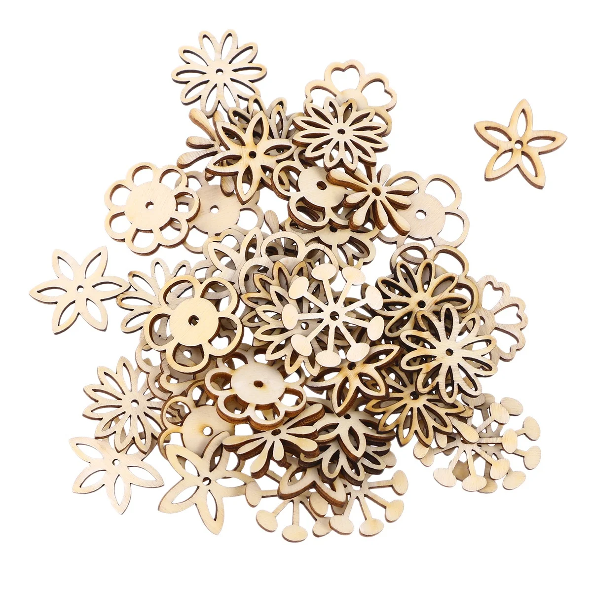 50 قطعة شريحة خشبية الديكور Diy بها بنفسك قلادة الخشب المجوف لشجرة عيد الميلاد عيد الميلاد ديكور معلق عطلة المنزل زخرفة الحرفية الخياطة