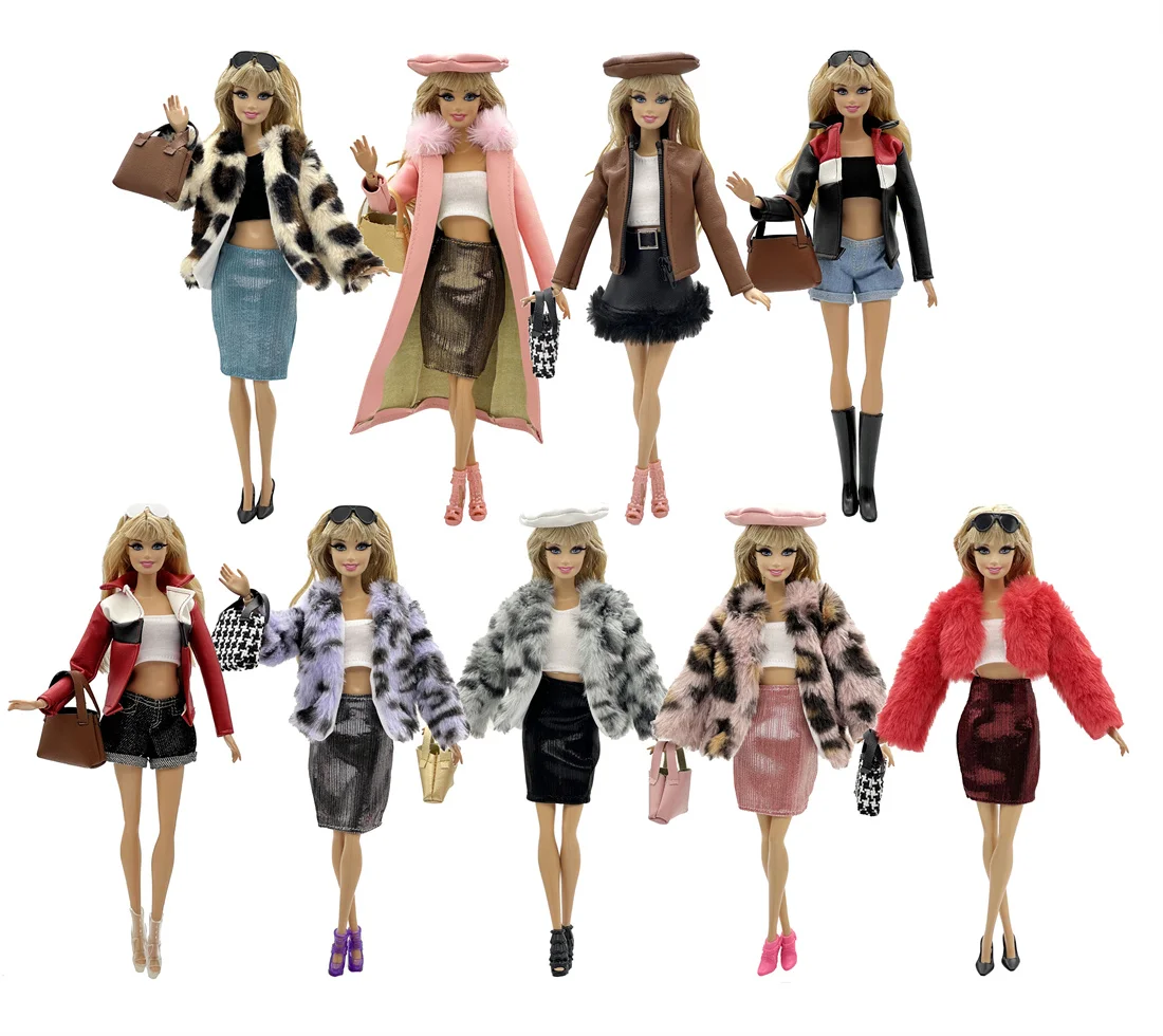 1 Set Cloth Doll Accessories Fashion Model Casual Wear Cool Clothes for 30cm Barbie Doll Kids or Birthday Gift