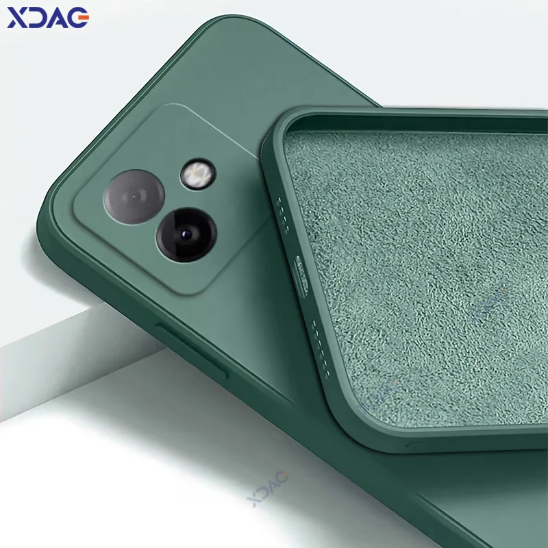 Luxury Dual Layer Cellphones Cases Covers for Honor X60 GT 5G 6.7" Lens Protection HonorX60GT Soft Square Liquid Silicone Armor