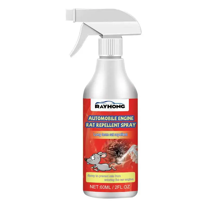 Mouse Control Spray Power Automobile Engine Mouse Spray 60ml Conserve Ecosystems For Protecting Wires Cables Car Engines