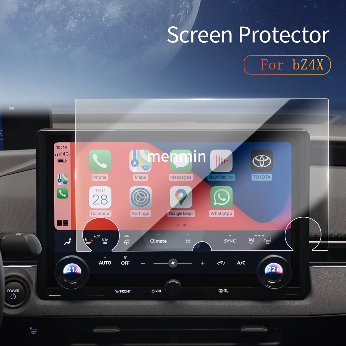 

Car Stickers Dash Carplay Mirror Screen Protector Display Tempered Glass Protective Film Vehicle For22 Toyota bZ4X