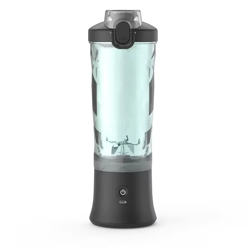 600ml Powerful Handheld Blender - USB-C Rechargeable, Waterproof Design, Pulse Function with Carry Lid | Perfect for Gym,