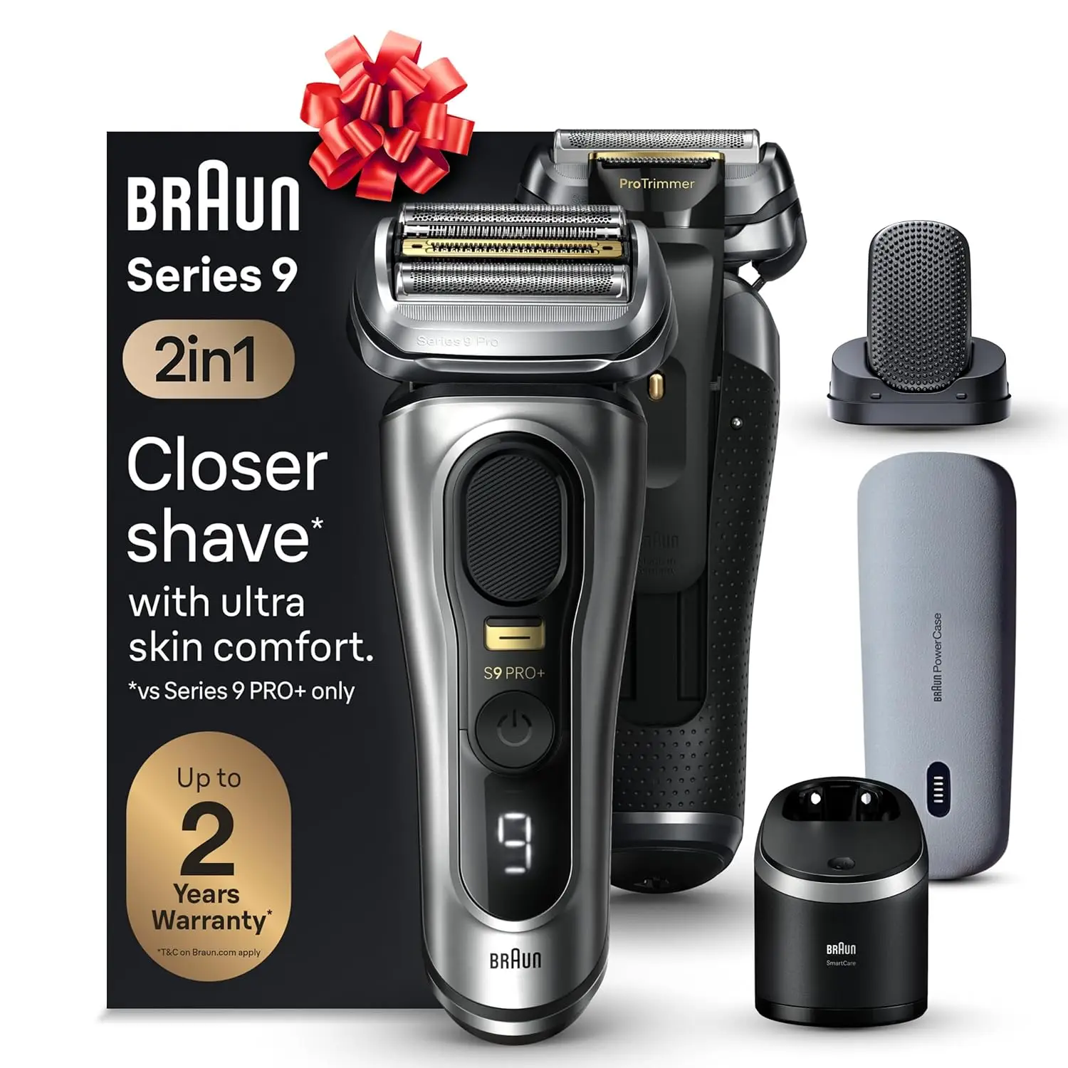 Series 9 PRO+ Electric Shaver, Holiday Gifts for Men, Shaving Kit with 5 Pro Shave Elements