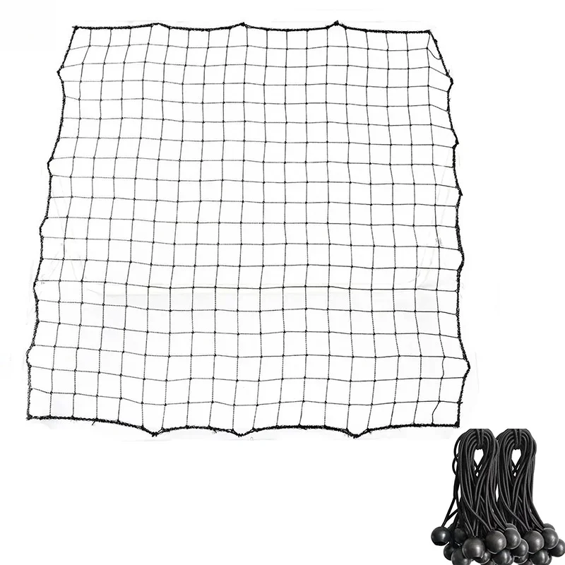 

100x100CM Football Rebound Training Net With 20 Elastic Ropes Goalkeeper Kickback Practice Target Goal Soccer Net