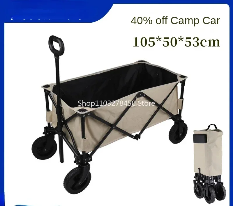 

Camping Portable Folding Trolley Outdoor Picnic off-Road Wheel Camping Trolley