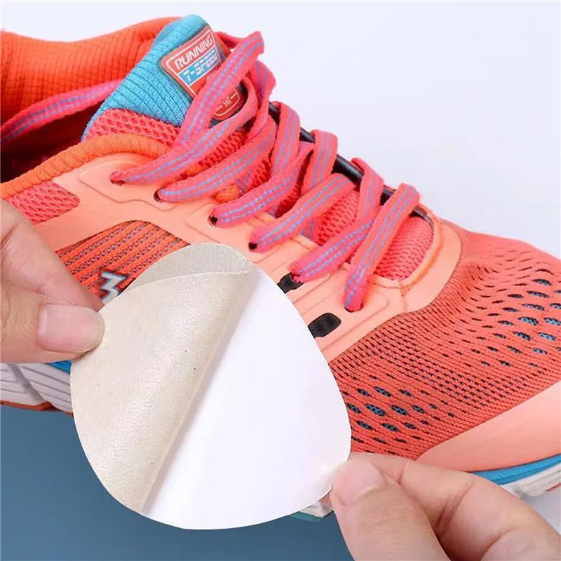 4pcs/set Sports Shoe Fabric Repair Patch Heel Anti Wear Mesh Lining Hole Subsidy self-adhesive Patch Creative Practical Tool