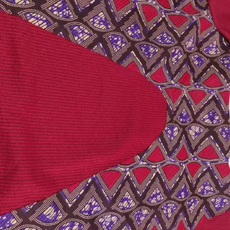 Conjunto de terno listrado vermelho masculino, tops retalhos com calças, moda nigeriana masculina, roupas de festa do noivo africano, mangas curtas,