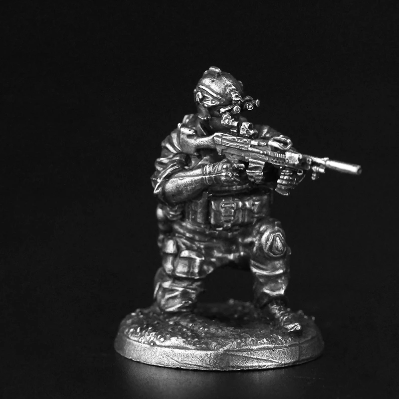 โลหะ Cupronickel Modern Warfare กองกําลังพิเศษทหารรุ่น Action Figures เกมกระดานชิ้น Miniature เครื่องประดับอุปกรณ์เสริมของเล่น