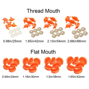 Entensicherheit Mund Baumwolle gefüllte Puppe, Mehrgröße, Strickspielzeug, handgefertigtes Material, Tierpuppenherstellung, DIY -Puppenzubehör, 10pcs 8 Hauptboca -Verkauf für Amigurumi - №8