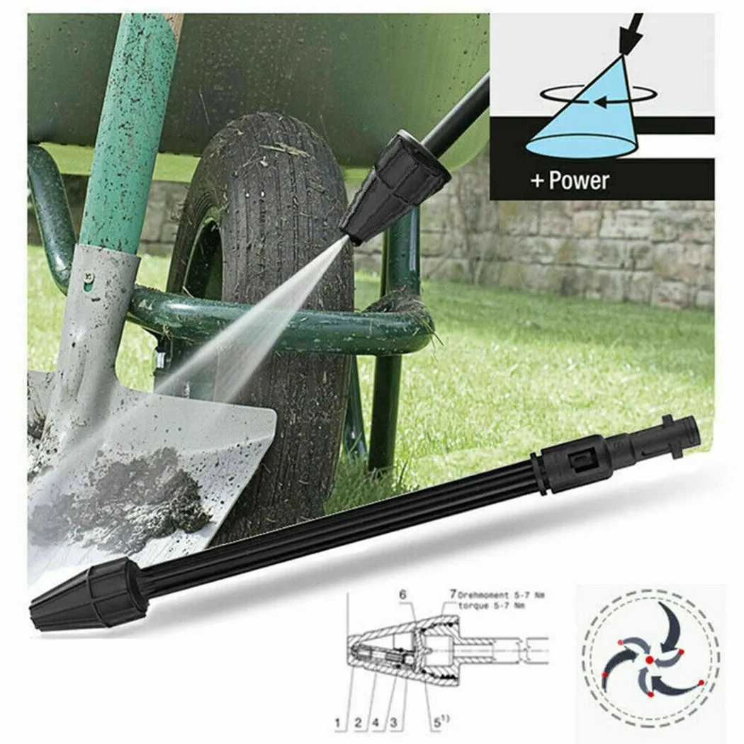Adapters Rotating Turbo Nozzle Assembly Attachment K3 K4 -K7 Lance Parts Pressure Washer Replacement Tools 160 Bar