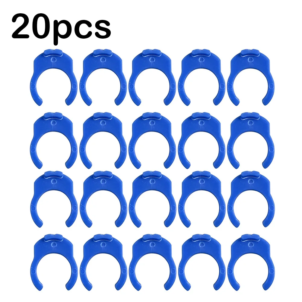 20PCS Secure Locking Clips For RO Reverse Osmosis Water Filter Fittings 15.5x18mm 0.6x0.7inch Water Pipe Buckle