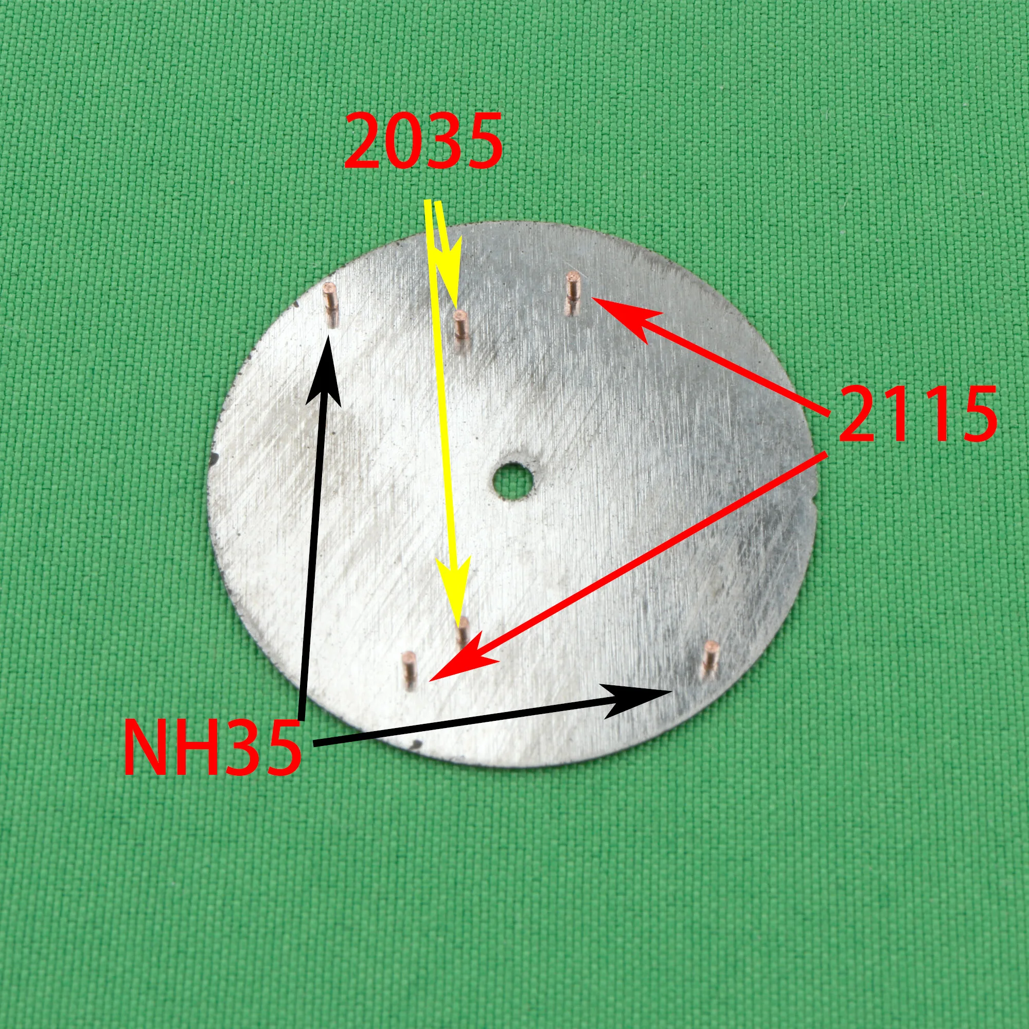 TMI VH31 movement dial VH31 dial NH35 dial 2035 dial watch dial 28.5mm 29mm 29.3 Super fluorescent watch dial vh31 luminous dial
