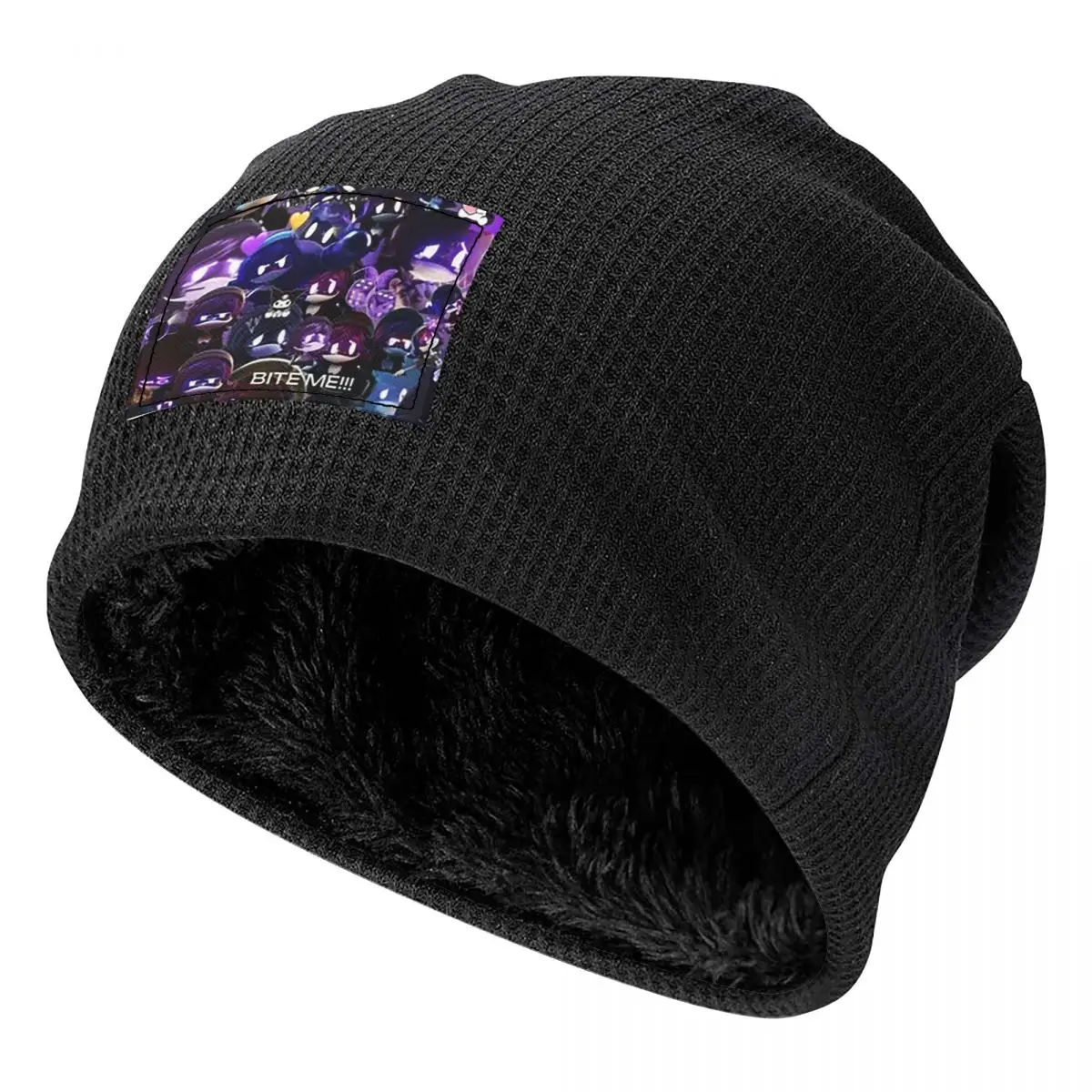 Murder Drones Uzi Collage Unisex Adult Beanies Caps Fleece-Lined Bonnet Hat Warm Fashion Autumn Winter Outdoor Skullies Hats