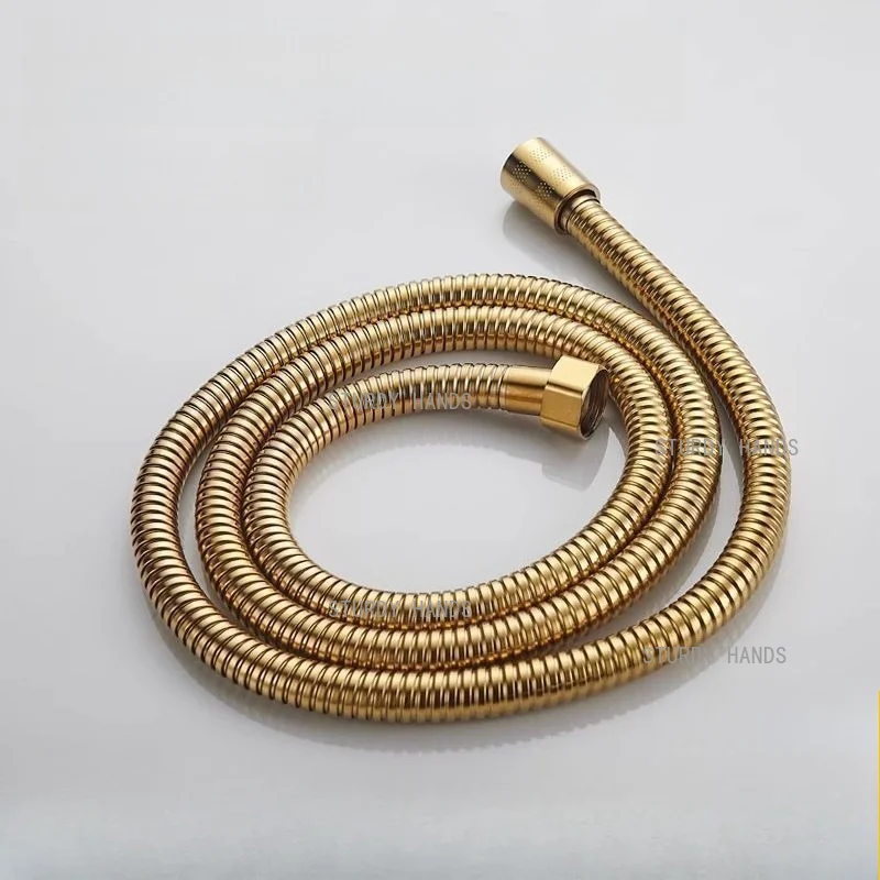 1pc 1.5/2m Stainless Steel Shower Hose Bathroom Faucet Water Pipe Stainless Steel Shower Hose  Household Hardware Accessories