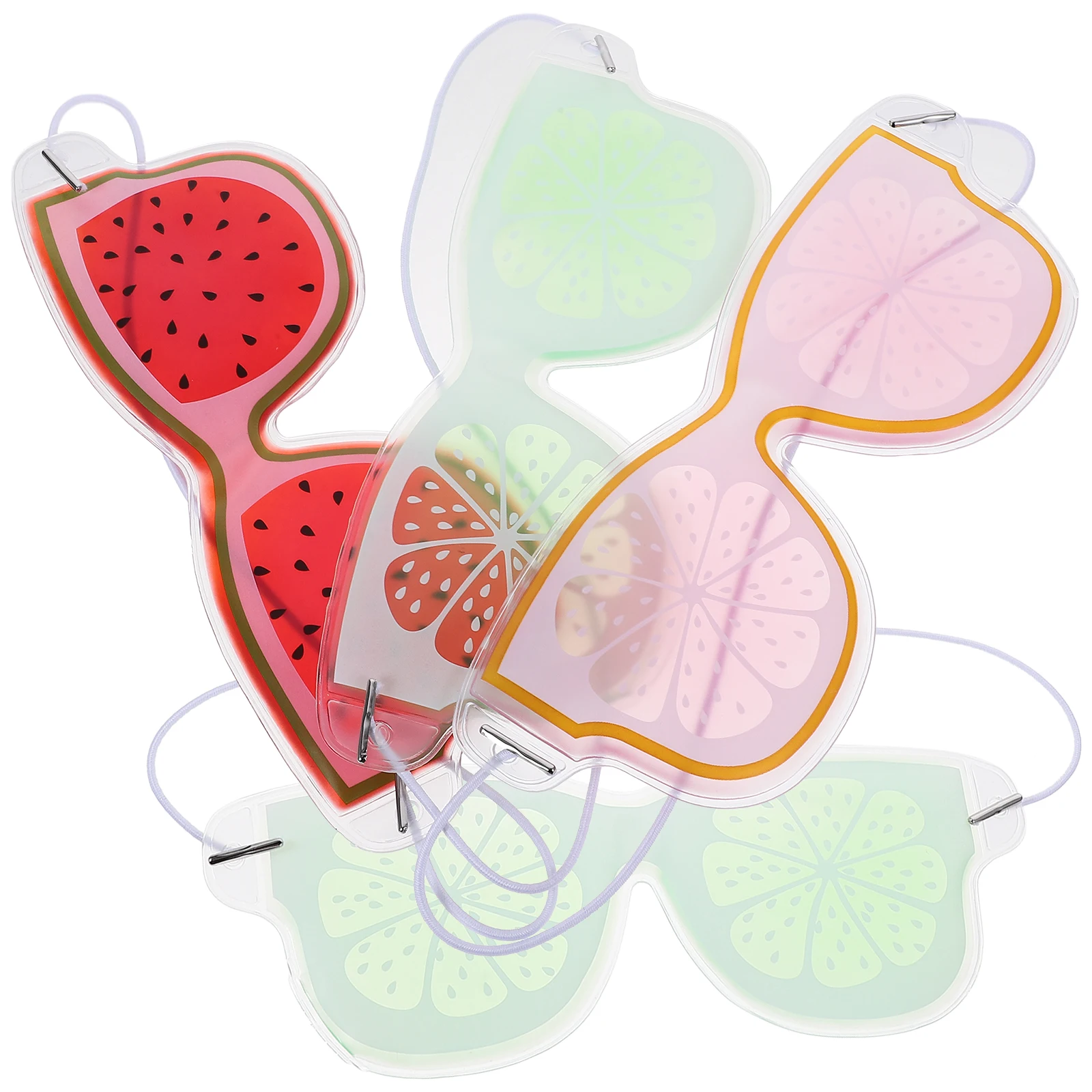 

4 шт., декоративные подушечки для глаз с фруктами, износостойкие пакеты со льдом, успокаивающие сухость, отечность, снимают головные боли, товары для дома