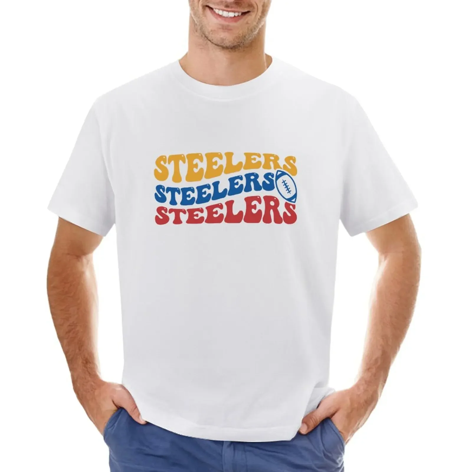 

Steelers Football T-shirt kawaii clothes korean fashion men t shirt