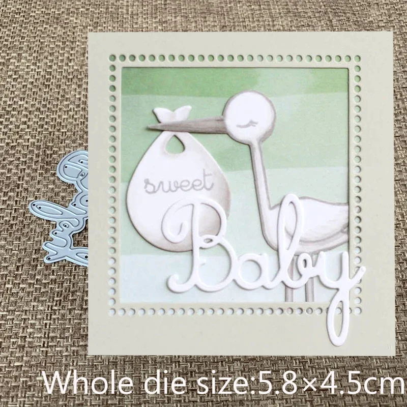 

New Design Craft Metal Cutting Dies cut die new baby letters Scrapbooking Album DIY Paper Card Craft Embossing Die Cuts