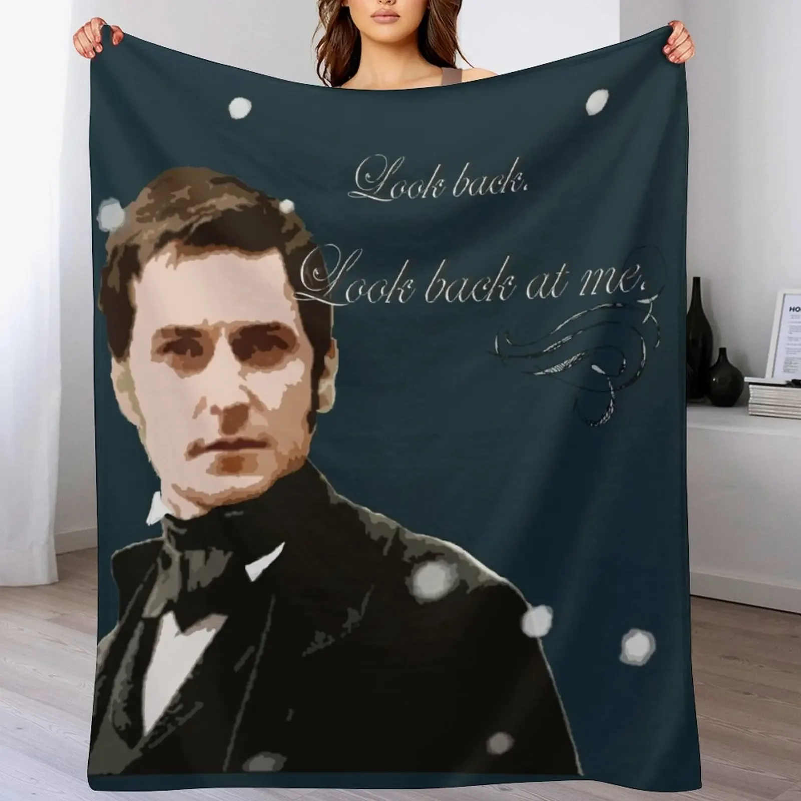 North and South quote_Mr Thornton_ Look Back at me. Throw Blanket Blankets For Baby Tourist Camping Blankets