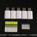 green and 5 charger