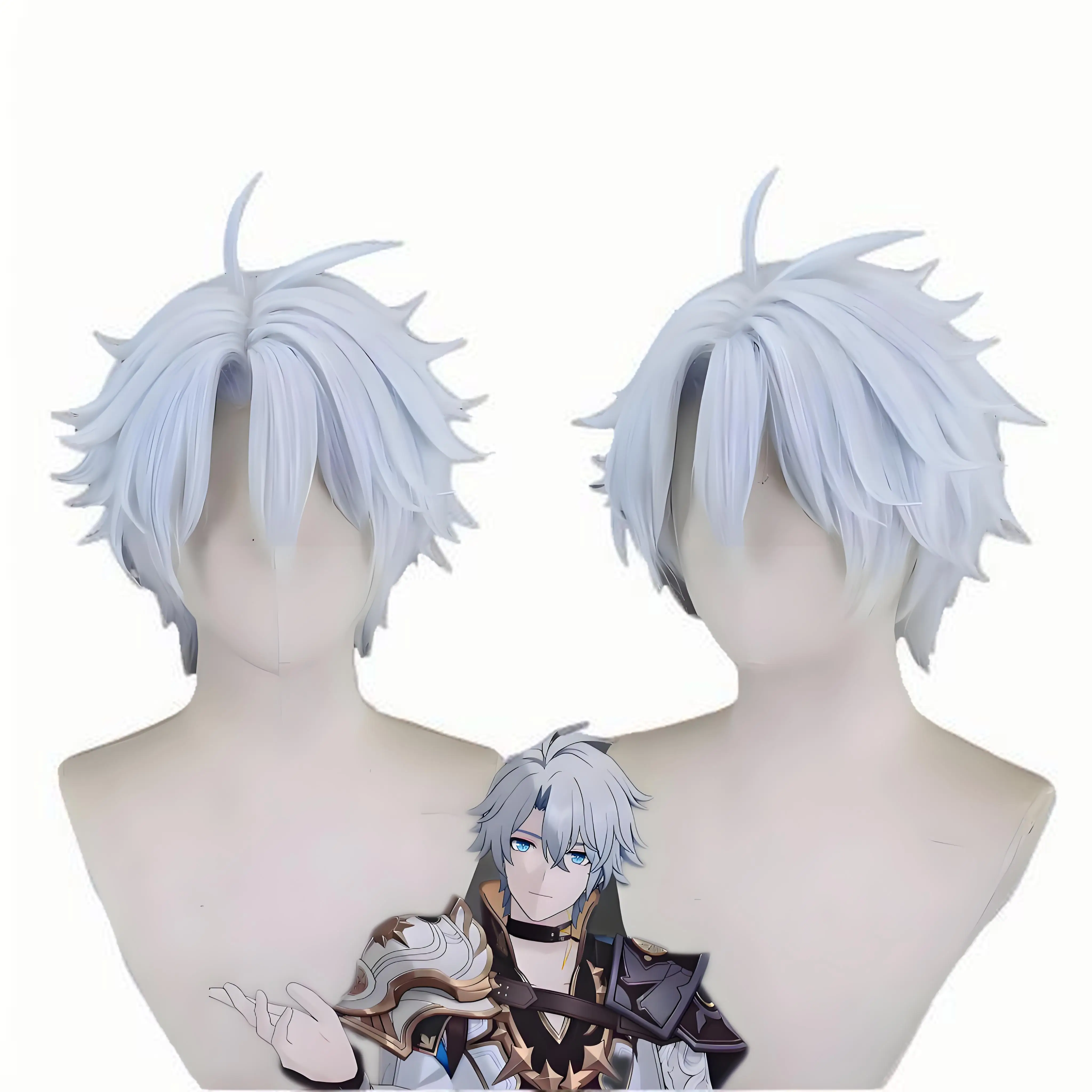 

Honkai Star Rail Lukha Xia Cosplay Wig – Custom Styled Heat Resistant Synthetic Hair Anime Costume Wig