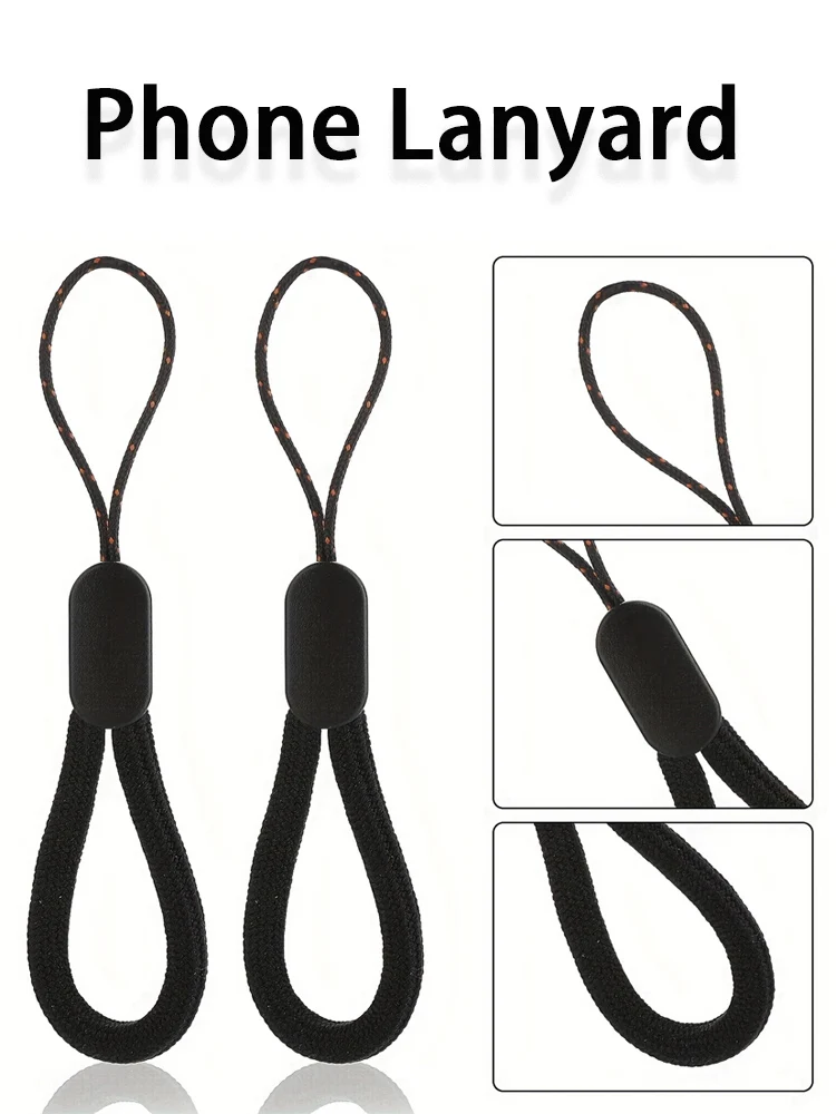 Lanière de téléphone portable en Nylon Durable, porte-clés, anneau de doigt, bracelet court pour appareil photo, disque U, clé USB, sangle Anti-perte pour iPhone