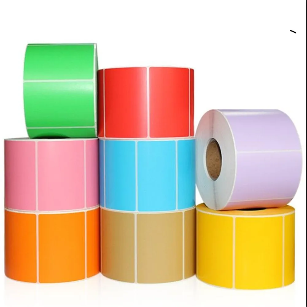 Pegatina térmica pequeña, autoadhesiva, envío de códigos de barras, impermeable, en blanco, 3x2cm