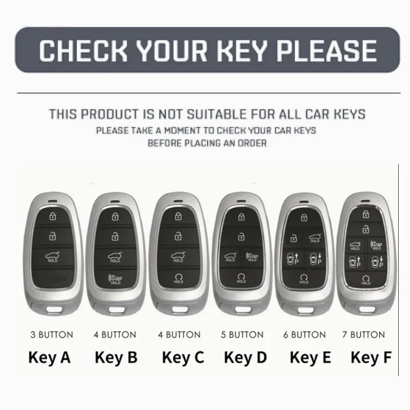 

Fashion Leather Car Key Case Cover for Hyundai Tucson 2022 Solaris Sonata Hybrid NEXO NX4 Santafe Dn8 2020 Auto Accessories