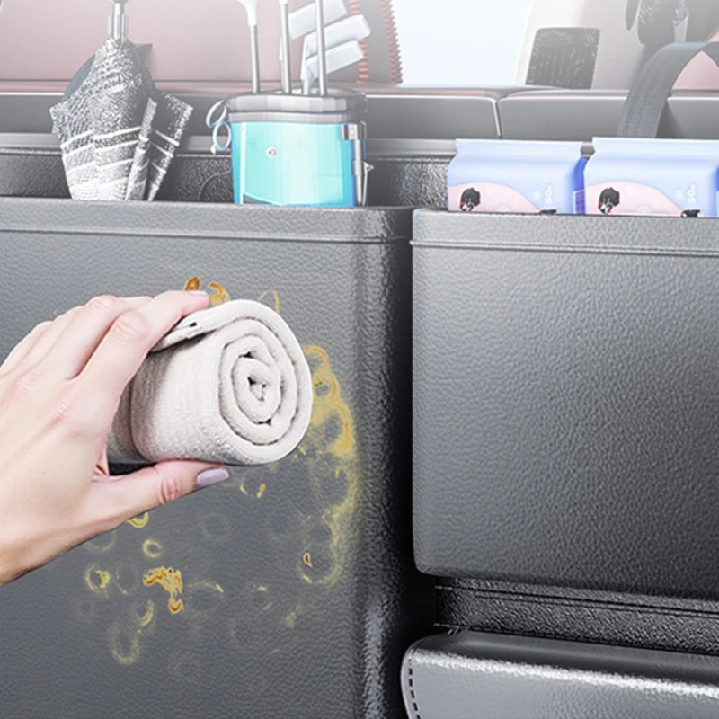 

Multiple Pocket Leather Trunk Storage Solution Anti Slip Easy Installation Spacious Vehicle For Sedans And SUV