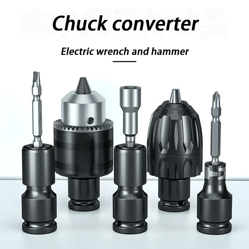 Dongcheng Chuck Converter Electric Hammer Electric Wrench Converted To Electric Drill Also Suitable for Most Machine