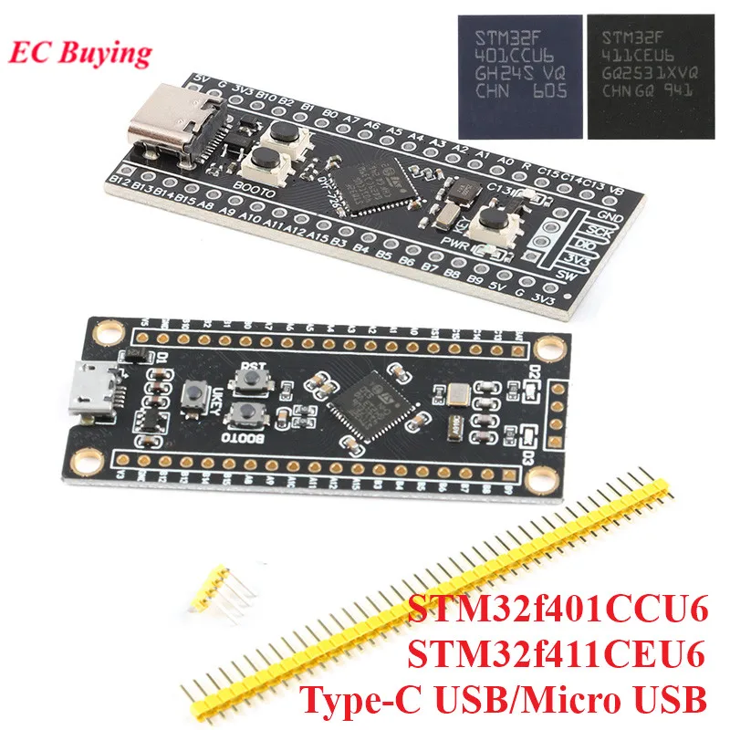 STM32F401 STM32F411 Development Board Chip STM32F401CCU6/CDU6 STM32F411CEU6 Learning Module 84Mhz 64KB RAM 256KB ST-LINK V2