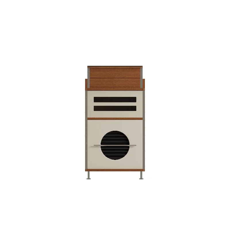 OEMValley and modern antique design movable side cabinet art few simple coffee shop household chest storage storage