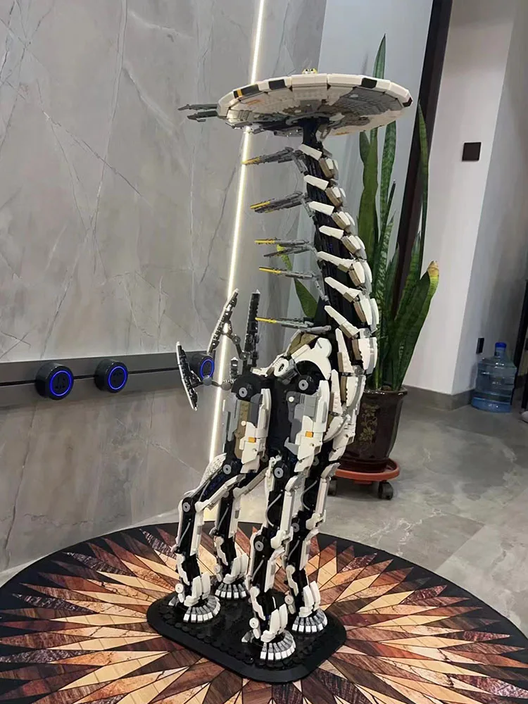 7400PCS MOC Horizon Zero Dawned Tallneck Building Blocks Model Huge Version Giraffe Building Blocks for Adults Collection